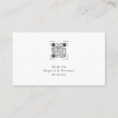 ユーカリの詩 ハニームーンメッセージ QRコード エンクロージャーカード (裏面)