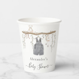 ユーカリの赤ちゃんシャワーの少年服だ 紙コップ