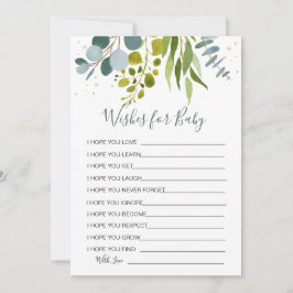 ユーカリの赤ちゃんシャワーゲーム招待状 招待状