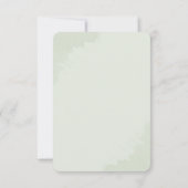 ユーカリの赤ん坊シャワーモダンを心待ちにする 招待状 (裏面)