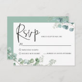 ユーカリの返信カード 出欠カード (正面/裏面)