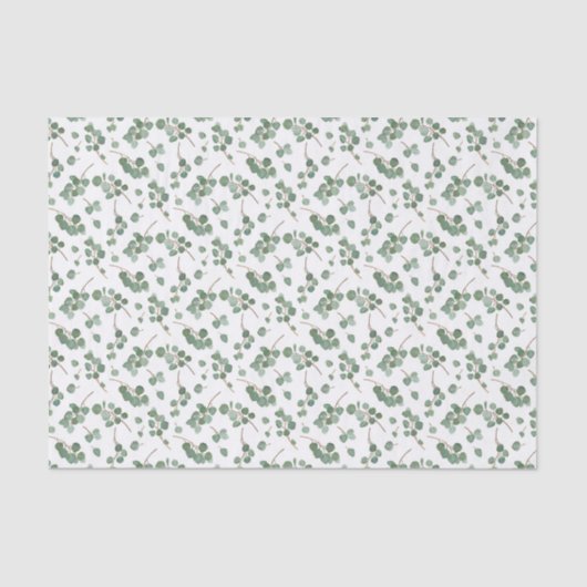 ユーカリの1ドル銀貨の木の群葉パターン 薄葉紙 (正面)