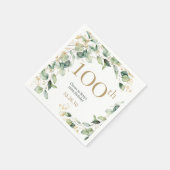 ユーカリの100歳の誕生日 スタンダードカクテルナプキン (角)