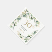 ユーカリの30歳の誕生日 スタンダードカクテルナプキン (角)