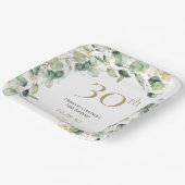 ユーカリの30歳の誕生日 ペーパープレート (傾斜あり)