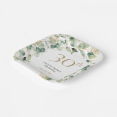 ユーカリの30歳の誕生日 ペーパープレート (傾斜あり)