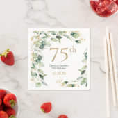 ユーカリの75歳の誕生日 スタンダードカクテルナプキン (インサイチュ)
