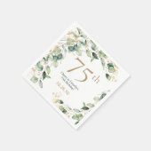 ユーカリの75歳の誕生日 スタンダードカクテルナプキン (角)
