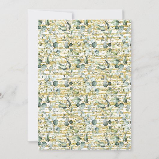 ユーカリはファンシー何も愛の駆け落ち 招待状 (裏面)