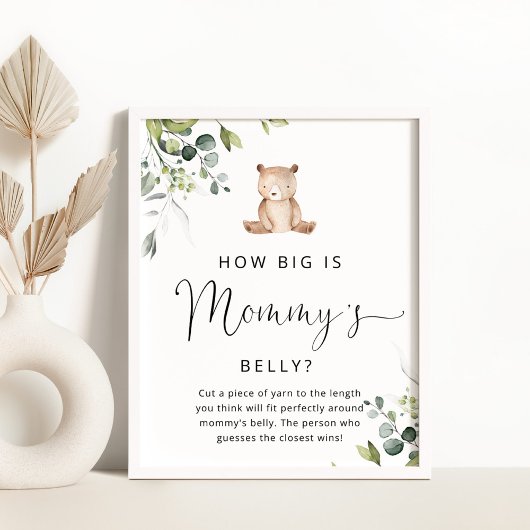 ユーカリはママの腹のゲームがどれくらい大きいかを負う ポスター