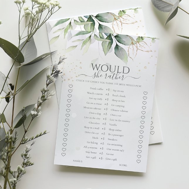 ユーカリは彼女はむしろブライダルシャワーゲーム (クリエイターアップロード済み)