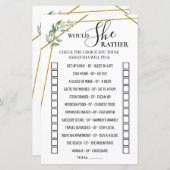 ユーカリは彼女はバイリンガルのゲームをシャワーするであろう (正面/裏面)