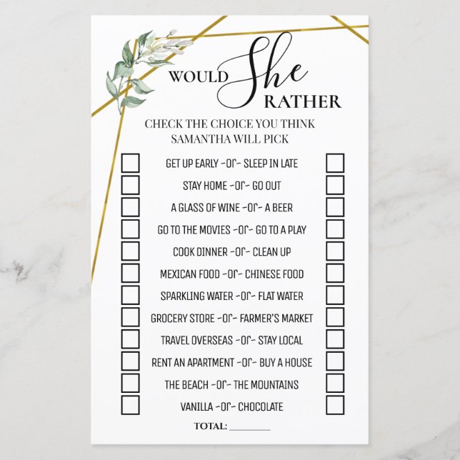 ユーカリは彼女はバイリンガルのゲームをシャワーするであろう (正面)