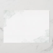 ユーカリは私の花嫁の提案になる 箔招待状 (裏面)