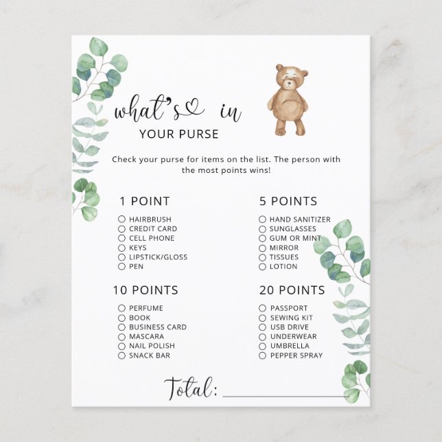 ユーカリは財布のゲームの中で苦しむ (正面)