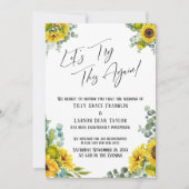 ユーカリひまわりカードを試してみよう 招待状 (正面)