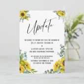 ユーカリひまわり結婚遅れ更新カード 招待状 (スタンド正面)