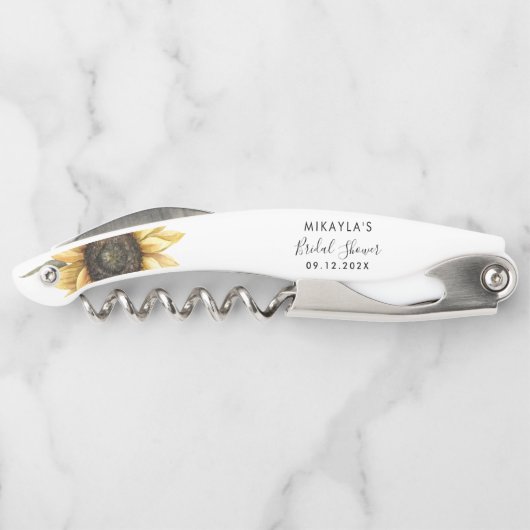 ユーカリひまわり ブライダルシャワーのお礼 ソムリエナイフ (裏面)