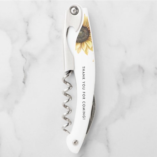 ユーカリひまわり ブライダルシャワーのお礼 ソムリエナイフ (正面)