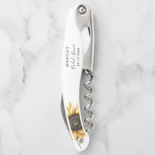 ユーカリひまわり ブライダルシャワーのお礼 ソムリエナイフ (裏面)