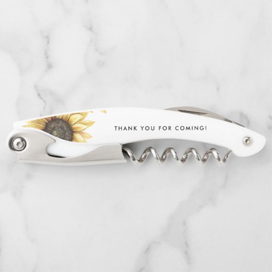 ユーカリひまわり ブライダルシャワーのお礼 ソムリエナイフ (正面)