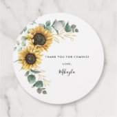 ユーカリひまわり ブライダルシャワーのお礼 フェイバータグ (裏面)