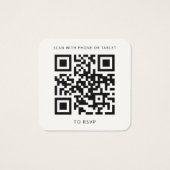 ユーカリひまわりQRコード結婚のウェブサイトRSVP (裏面)