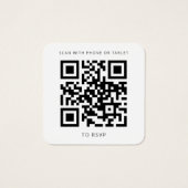 ユーカリひまわりQRコード結婚のウェブサイトRSVP (裏面)