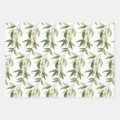 ユーカリぶら下がったグリネリーつる植物 ラッピングペーパーシート (正面3)