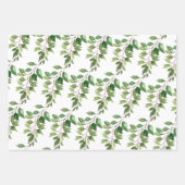 ユーカリぶら下がったグリネリーつる植物 ラッピングペーパーシート (正面2)