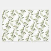ユーカリぶら下がったグリネリーつる植物 ラッピングペーパーシート (正面)