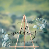 ユーカリへようこそ結婚我々のアクリル標識 アクリルサイン (ニュートラル)