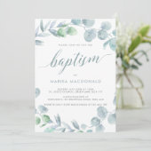 ユーカリほこりっぽいブルーバプテスマ 招待状 (スタンド正面)