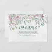 ユーカリほこりっぽい青い水の色グリーンリー エンクロージャーカード (正面/裏面)