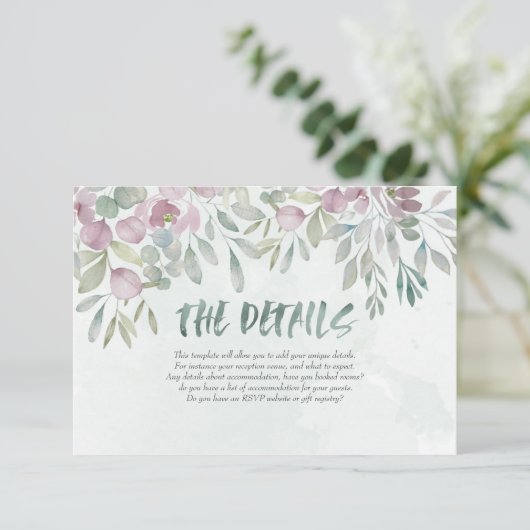 ユーカリほこりっぽい青い水の色グリーンリー エンクロージャーカード (スタンド正面)