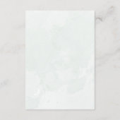 ユーカリほこりっぽい青い水の色グリーンリー エンクロージャーカード (裏面)