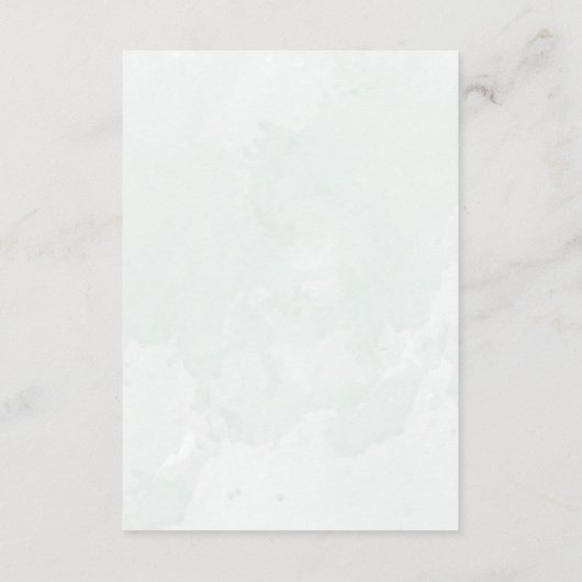 ユーカリほこりっぽい青い水の色グリーンリー エンクロージャーカード (裏面)