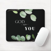 ユーカリもしプタスブラック マウスパッド (マウス)