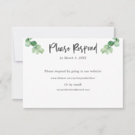 ユーカリエレガントの結婚出欠届けオンラインサイト 出欠カード