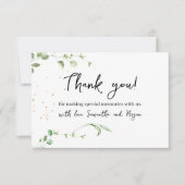 ユーカリエレガントカリの水の色 サンキューカード (正面)