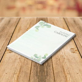 ユーカリエレガントカリの水の色 ノートパッド