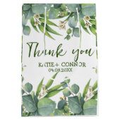 ユーカリエレガントカリの緑の恵み ミディアムペーパーバッグ (裏面)