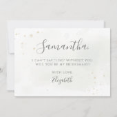 ユーカリエレガントカリの緑の花嫁の提案 招待状 (裏面)