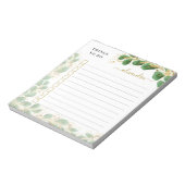 ユーカリエレガントカリの緑は行う行う事を並べた ノートパッド (回転)