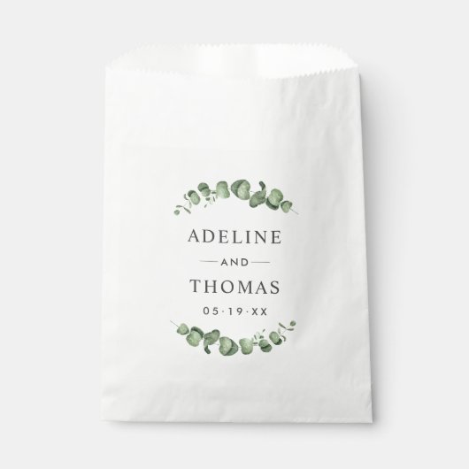 ユーカリエレガントカリグリー結婚ズモノグラム フェイバーバッグ (正面)