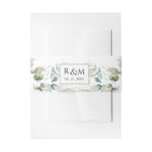 ユーカリエレガントカリグリー結婚ズモノグラム 招待状ベリーバンド (正面例)