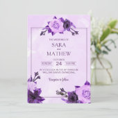 ユーカリエレガントカリシンプル結婚式招待状 招待状 (スタンド正面)