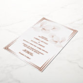 ユーカリエレガントカリバラ金ゴールド結婚ズ 箔招待状 (回転した状態)