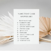 ユーカリエレガントカリフローラブライダルシャワーゲームカード 招待状