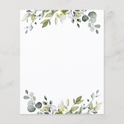 ユーカリエレガントカリブライダルシャワーデイトナイトアイディア (裏面)